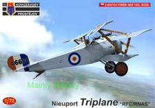 Kovozavody Prostejov 1/72 Nieuport Triplane 'RFC/RNAS' (new tooling)