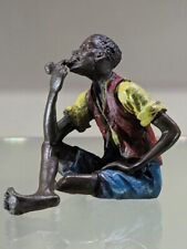 FRANZ BERGMAN - GENUINE ORIGINAL COLD PAINTED BRONZE - PIPE SMOKER - SUPERB