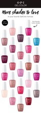 OPI Gelcolor soak off gel nail polish includes colours, base & top coat 7.5/15ml