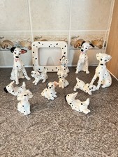 Walt Disney 101 Dalmations 11 Figurines Lot Japan Enesco PONGO PERDITA + 7 pups