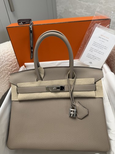 Hermes birkin gris - birkin, 30