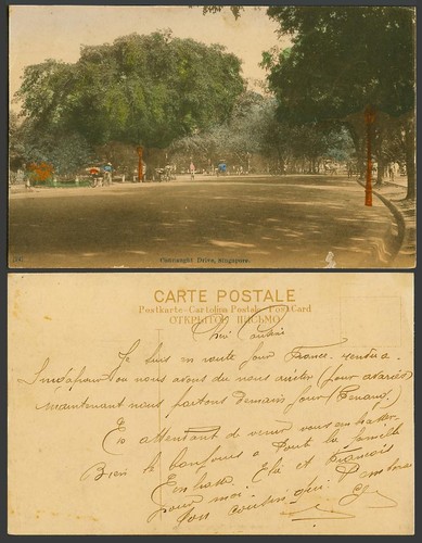 Singapore old hand tinted - hand,