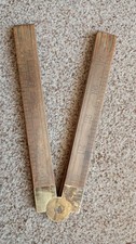 Vintage Hockley Abbey No 1163 Boxwood & Brass 24" Folding rule Wooden