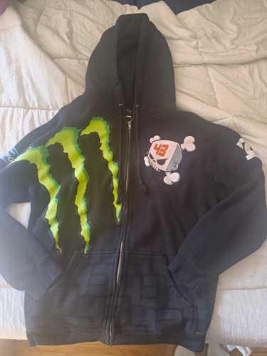 Black full zip - zip, fleece