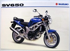 SUZUKI SV650 JAN 2001 SV650K1 Original Motorcycle Sales Brochure
