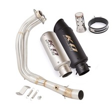 For Yamaha MT-07 2014-2024 YZF R7 2021-2025 Slip On Motorcycle Front Link Pipe