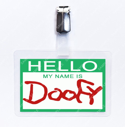 Scary movie doofy card prop - scary,