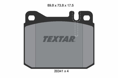 Textar 2034110 brake - brake, pad
