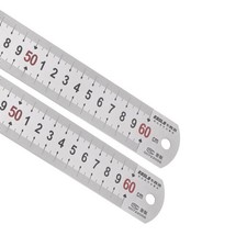 2pcs Stainless Steel Ruler