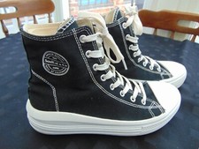 SoulCal Hi Top Retro Black & White Baseball Boots Trainers UK Size 6