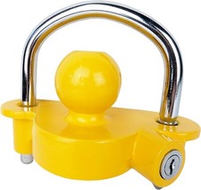 Trailer Hitch Lock 50mm Tow Ball Towing Bar Security Coupling Adjustable 2 Keys