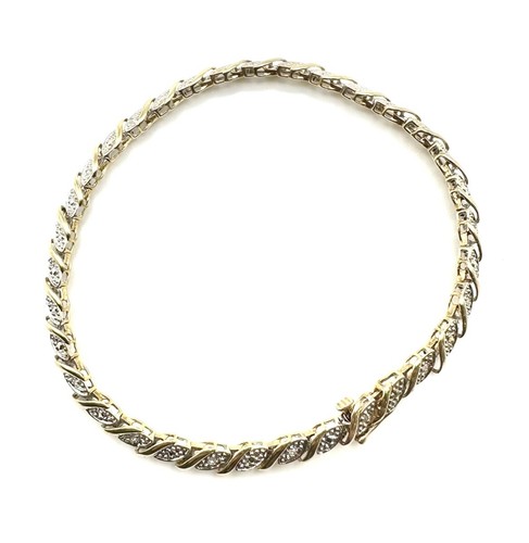 9ct gold diamond bracelet - diamond, 9k