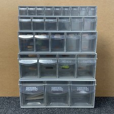 Stack of 5 Grey Storage