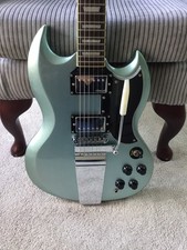 Vintage VS6V ReIssued Guitar - With Vintage Style Vibrato ~ Gun Hill Blue