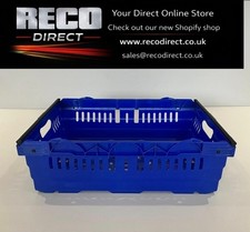 Blue used bale arm - arm, crate