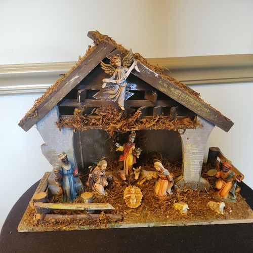 Vintage italian nativity set - vintage,