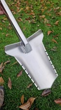 NobleMDT Stainless Steel Metal Detecting Spade V2 Tall Spade With Rootcutters