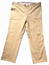 Meyer Mens W40-42 L30 OSLO Chinos Trousers Straight Modern Comfort Orange colour