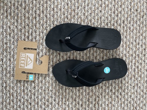 Reef black cushion toe - black,
