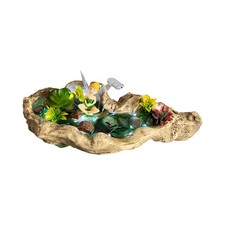 Handmade Wooden Look Resin Led