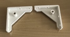 2 Strong White Plastic Kitchen wall unit hangers ANGLE BRACKET BRACES
