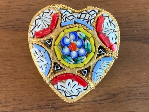 Vintage micro mosaic flower - vintage,