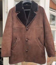 Morlands Vintage Unisex  Brown realSheepskin leather jacket coat L C42 “L34”Good