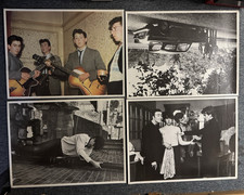 4 RARE UNUSED 80x60cm LARGE VINTAGE BEATLES POSTERS - CIRCA 1960-62 NANCY MILLER