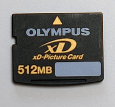 Olympus 512mb xd memory card