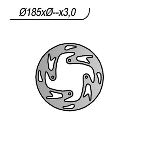 Front brake disc bone - brake, i