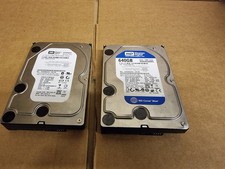 2x 640GB 3.5 desktop SATA Hard Drives - Various makes and models. Job lot.
