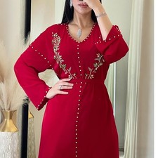 Elegant Rhinestone V-Neck Maxi