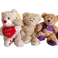 3 Cute Teddy Bears Soft