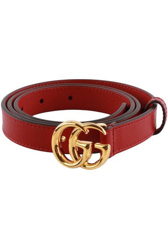Gucci red leather waist - gg,