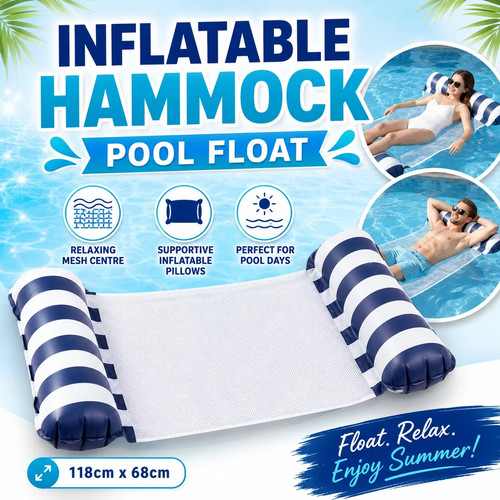 Blue water hammock inflatable - hammock,