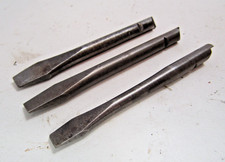 Stanley Yankee 131B screwdriver bits, three slotted bits.