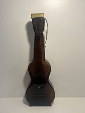 Vintage Harmony Sherry Amber Glass Guitar Shaped Guitar Weighs 1.3kg Kitsch 