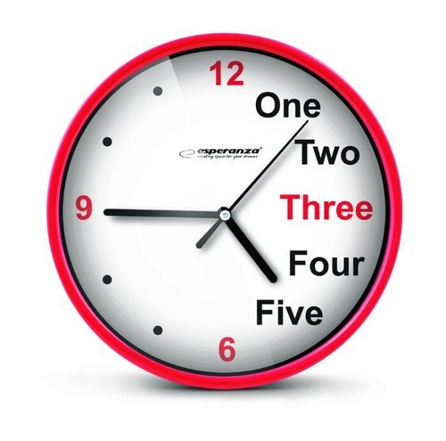 Round wall clock simple - round,