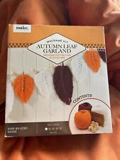 Open but Unused "Make" Autumn Leaf Garland Macramé Kit  Easy Level Kit