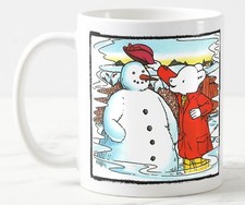 Rupert Bear and Snowman