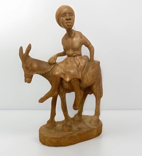 Large vintage haitian - haitian, wooden