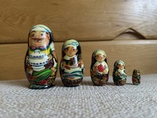 Vintage Russian Dolls Chef Family Set Of 5