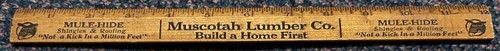 C1940 wood ruler - c1940,