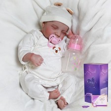 Realistic Reborn Baby Dolls Vinyl Silicone Handmade Lifelike Newborn Girl Doll