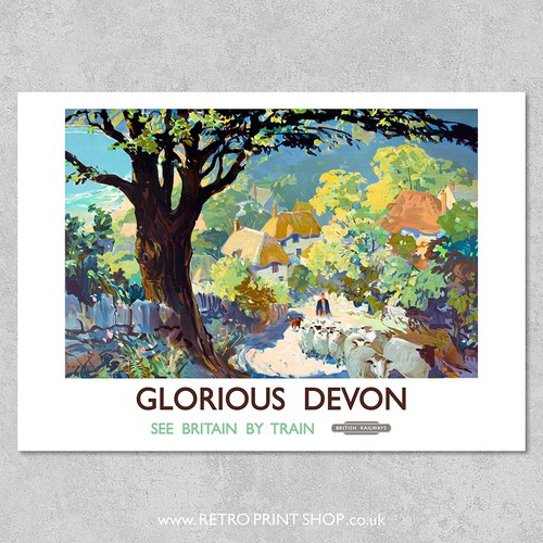 Devon poster railway - poster,