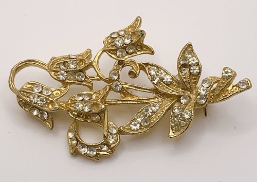 Vintage gold tone clear - gold,