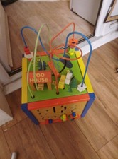  Zoo Wooden Activity Cube Educational Toy