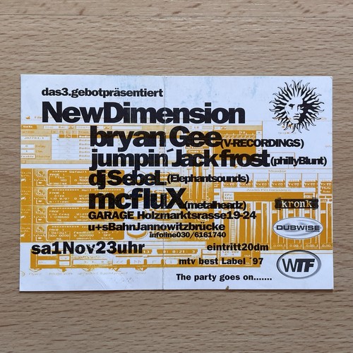 New dimension berlin - berlin, rave