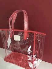 MICHAEL KORS Tote Bag Clear Large Shopper Travel Beach Bag