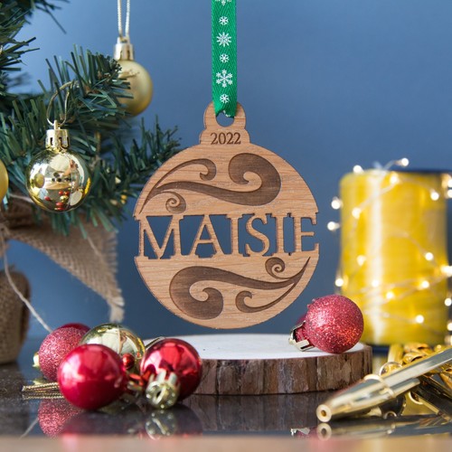 Christmas bauble personalised - christmas,